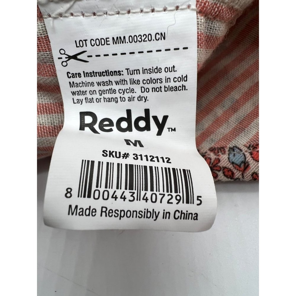 Reddy Pet Dog Shirt Girls Medium Floral Button Up Neck 7" Wide 15" Long - Picture 8 of 8